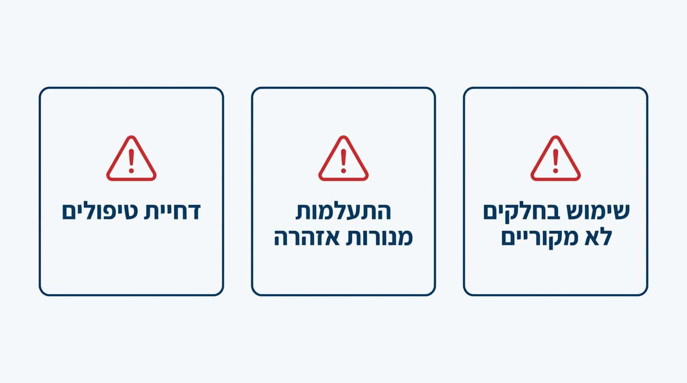 טעויות נפוצות של בעלי רכב בתחזוקה