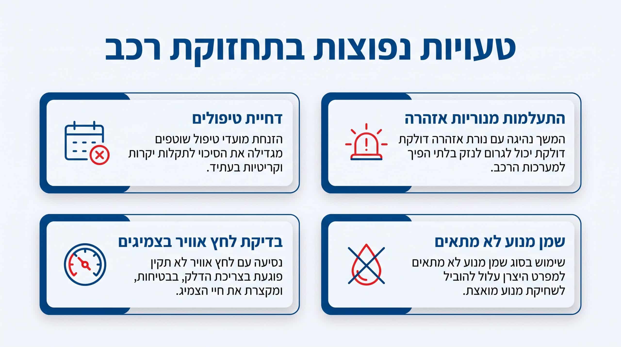 נהג בודק את לוח המחוונים ומזהה נורית אזהרה ברכב