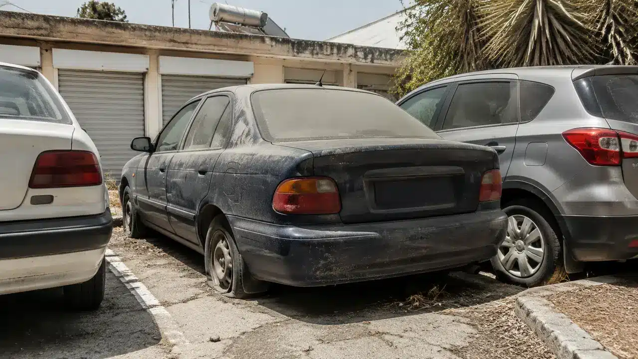 רכב שעומד בחניה שנים ולא מניע