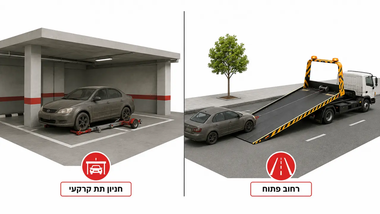 מי מזמין את הגרר וממה תלוי זמן ההגעה