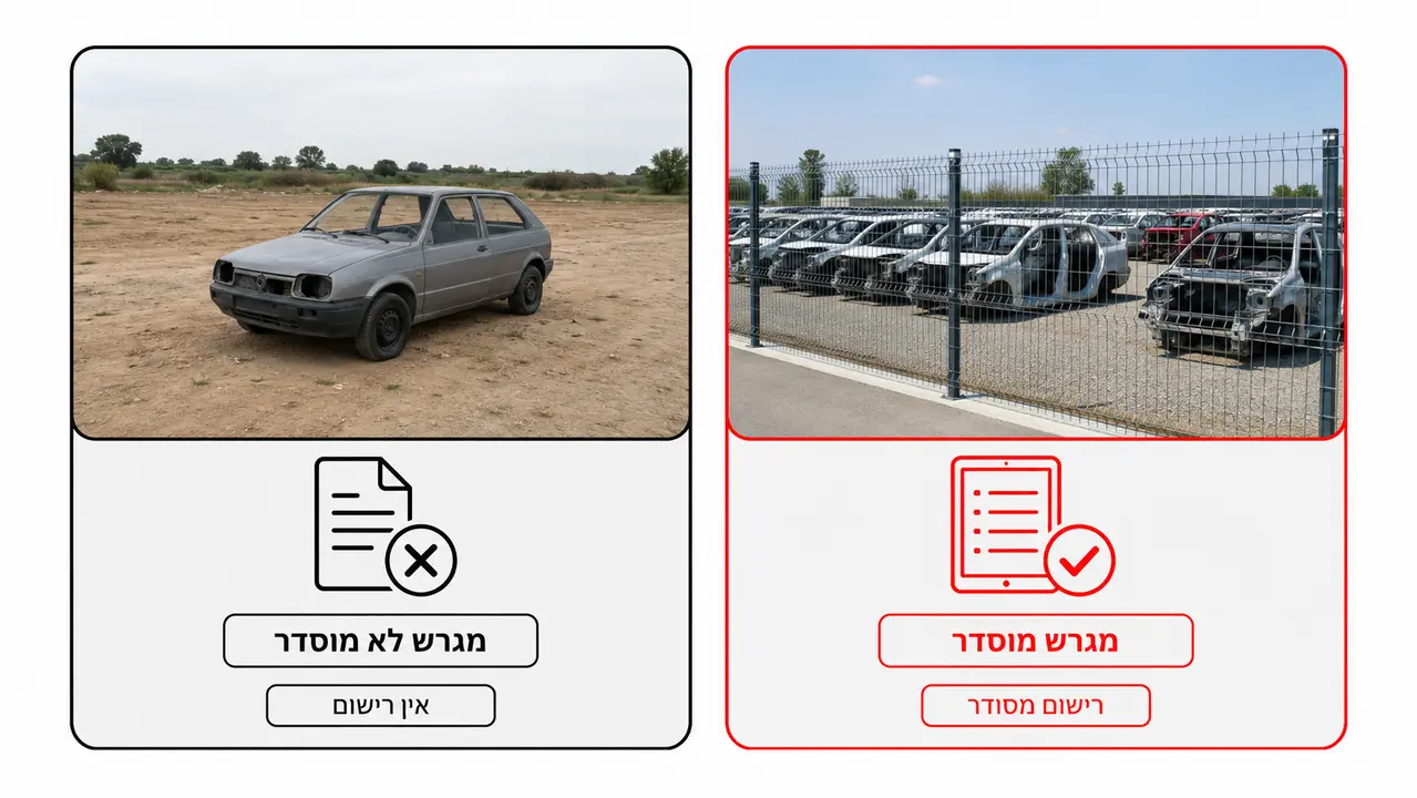 מי מפקח על מגרשי פירוק ומגרשי גריטה